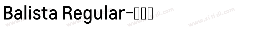 Balista Regular字体转换